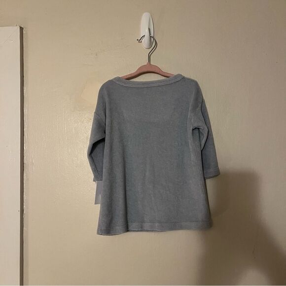 Maybell Studio Blue Terry Cloth 3/4 Sleeve Top Size 2-3 Years NWT - Picture 2 of 3